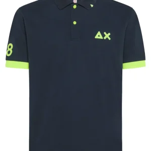 SUN 68 Polo con logo fluo