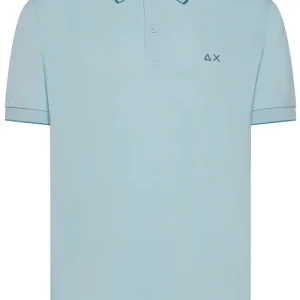SUN 68 Polo small stripes on collar