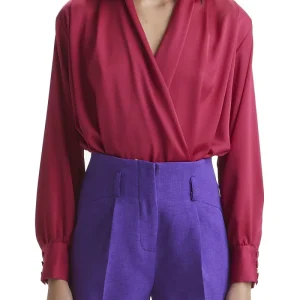 RAME Camicia body scollo a v