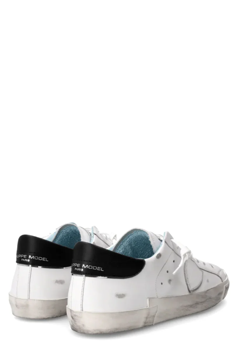PHILIPPE MODEL Sneaker bassa Prsx Uomo bianco e nero - immagine 4