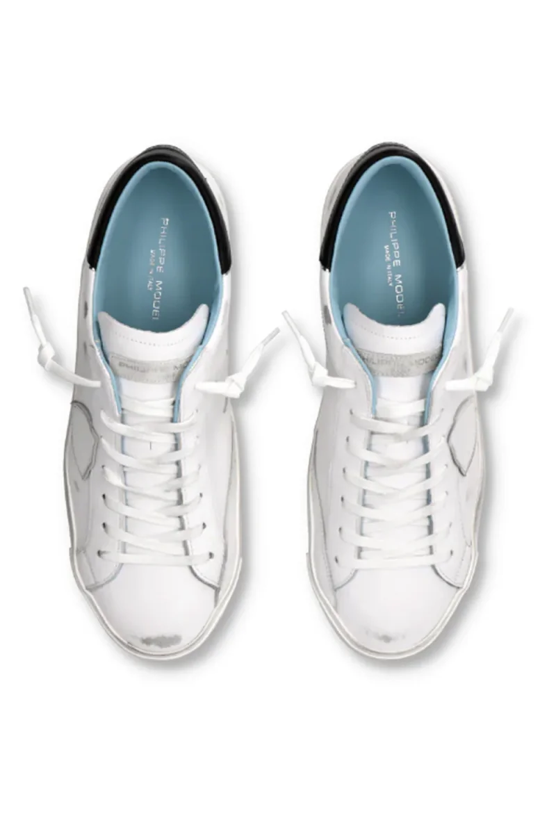 PHILIPPE MODEL Sneaker bassa Prsx Uomo bianco e nero - immagine 5