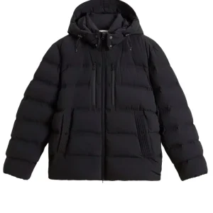 WOOLRICH Piumino in nylon elasticizzato con finitura opaca