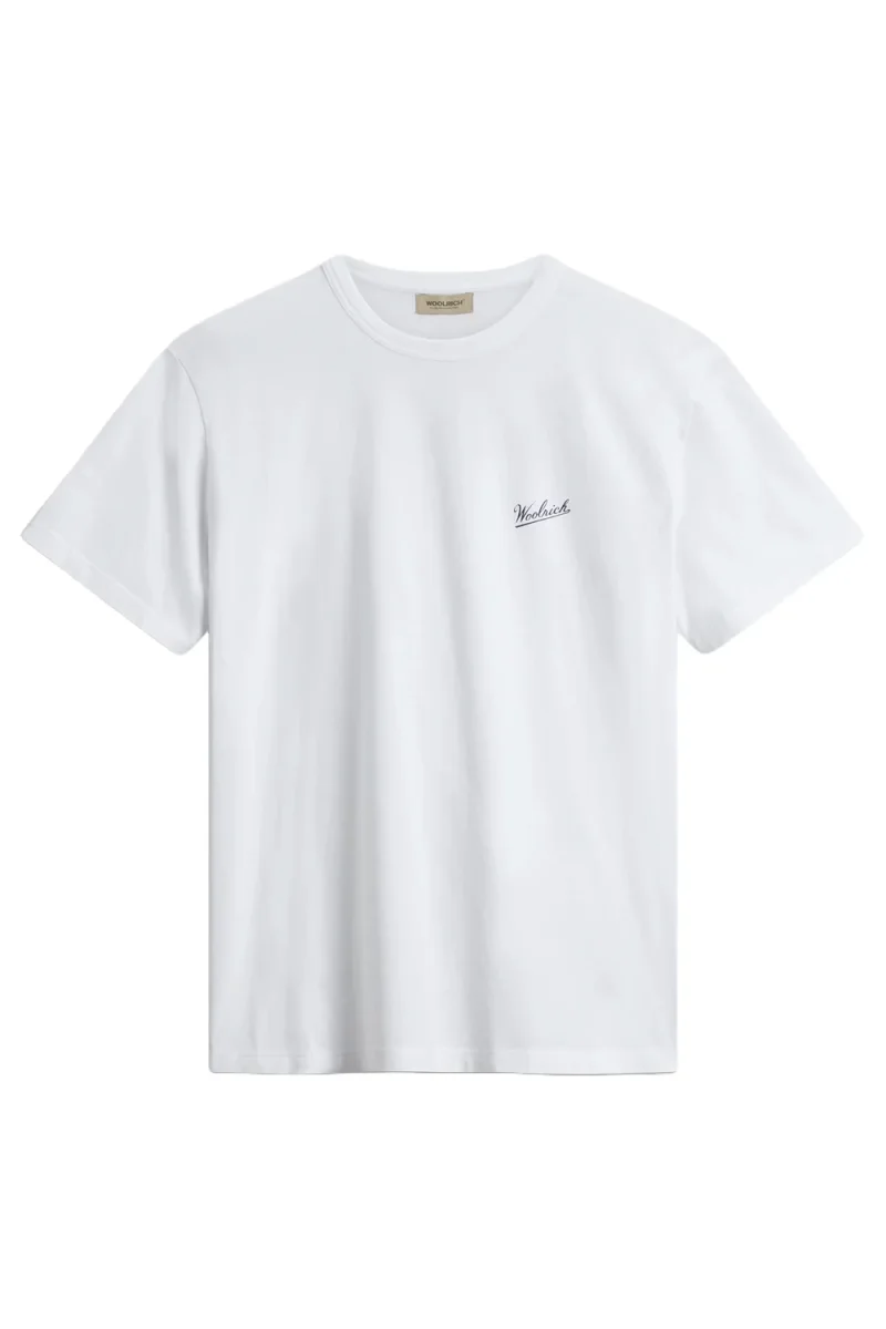 WOOLRICH T-shirt in puro cotone con logo - immagine 2